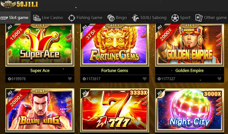 Outstanding slot games with rewards at 50Jili