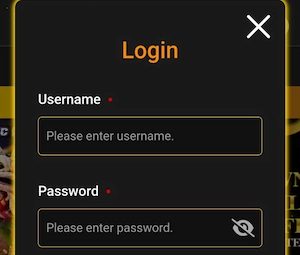 Enter account name, Password